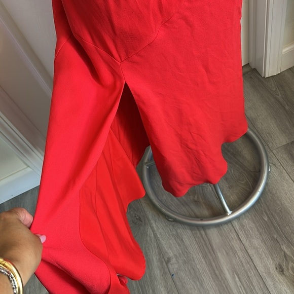 NICHOLAS Vibrant Red Asymmetrical Dress - Picture 3 of 8